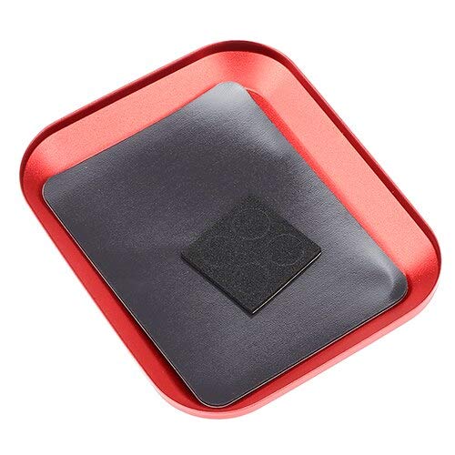 Replacement Part For 1PC 2PCS Screws Bolts Tray With Magnetic Pad For Cell Phone Repair RC Hobby Model Car Repair Tools Aluminium Screw Magnetic Tray - (Color: 1PC Red) - color: 1PC Red