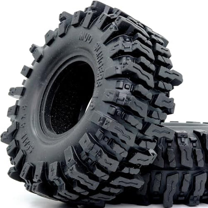 4pcs RC 1.9 Mud Slingers Tires Height 4.72'' / 120mm Soft Sticky 1.9 Tires Tyres For 1/10 RC Crawler Traxxas TRX4 / Axial SCX10 90047 SCX10 III AXI03007 / Redcat Gen8 Upgrade