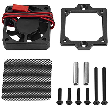 ShareGoo XL-5 HV ESC Cooling Fan Heatsink Compatible with Traxxas XL-5HV ESC TRX4 TRX6 1/10 RC Car (Black)