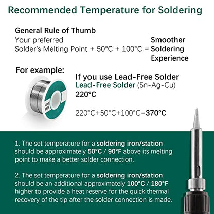 YIHUA 926 III 60W Digital Display Soldering Iron Station Kit w 2 Helping Hands, 6 Extra Iron Tips, Lead-Free Solder, Solder Sucker, S/S Tweezers, °C/ºF Conversion, Auto Sleep & Calibration Support - color: Black