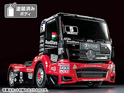 Tamiya 58683 1:14 RC M-B Race Truck Actros MP4 TT-01E Remote Control Car Vehicle Model Building Kit Hobby Crafts Model Assembly Red Black