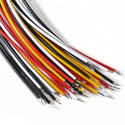 10Pairs JST-XH Connector Kit, XH 2.54mm 4 Pin Header Male and Female Connectors Plug Adapter with Flat Wire Cable 200mm 26AWG Compatible with JST XH (4P) - color: 4P