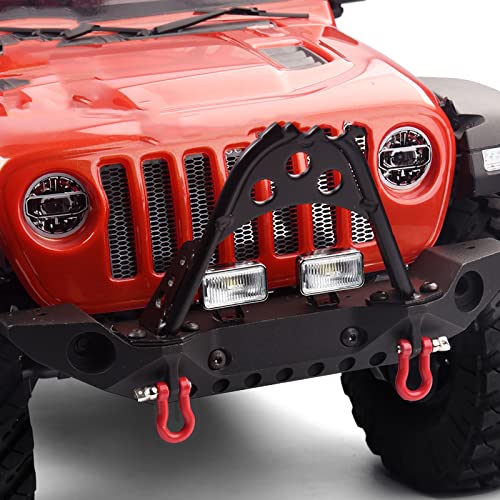 20MM Rectangular Spotlight Retro Simulation Electroplated Reflector Searchlight Headlight for 1:8 1:10 RC Car - color: Pro Transparent Lamp