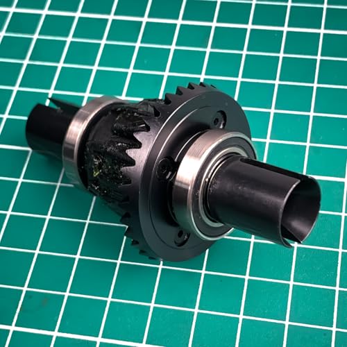 LSG Hard Steel Front Differential Ring/Pinion Gear for Tra-xxas 1/7 UDR | 13T/33T Hot Racing Helical Fiff Gears fro 1/7 UDR Unlimited Desert Racer 8579, RC Car Gear Set Upgrade Part - size: Front