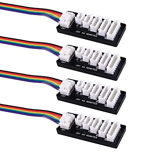 RC Product JST-XH-2-6S Lipo Battery Charge Balance Board, JST XH Board Balance Expansion Charger Adapter gor RC 6S LiPo Battery Charge (4pcs) - color: 4pcs