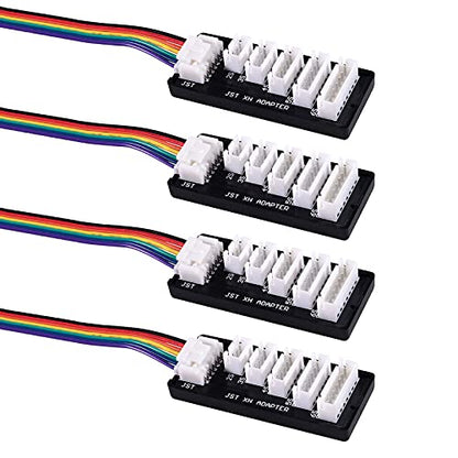RC Product JST-XH-2-6S Lipo Battery Charge Balance Board, JST XH Board Balance Expansion Charger Adapter gor RC 6S LiPo Battery Charge (4pcs) - color: 4pcs