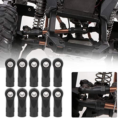 SUNGOOYUE Linkage Rod End,10pcs M4 Link Linkage Rod End Width Balls Joint Set Fit for 4 1/10 RC Car