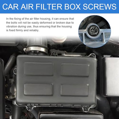 5PCS Air Box Bolt Screws, Filter Housing Screws, Air Filter Housing Mounting Bolts Replace 6509605AA 11549031, Automotive Airs Filters Cover Retainers Fit for Chrysler, Jeep, Dodge, Ram