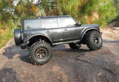1.0 Tires 58mm All Terrain Crawler tire 4-Pack Fit TRX4M SCX24 | Super soft sticky mud terrain 1.0'' tyre,premium upgrade replacement parts For 1/18 & 1/24 RC crawlers Trucks - style: 1.0 All Terrain Tires-58mm Tall