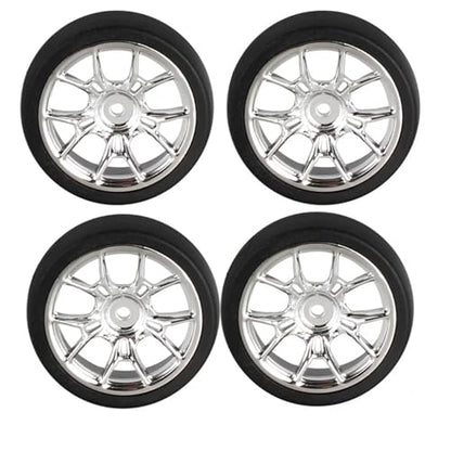 RC Toys For Ldrc AE86 A86 LD1801 LD1802 LD1803 LD1804 A01 A02 1/18 4pcs 31mm RC Hard Drift Tire Wheel Hard Tyre RC Car Upgrade Parts(Silver D) - color: Silver D