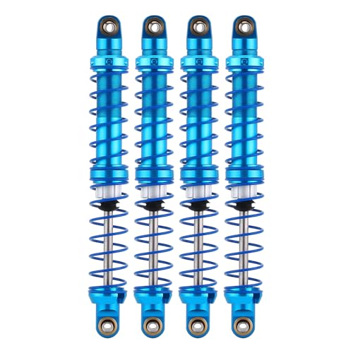 INJORA RC Shock Absorber Oil Adjustable RC Damper Set with Springs for 1/10 RC Truck Crawler Axial SCX10 TRX4 D90 (110mm) - size: 110mm