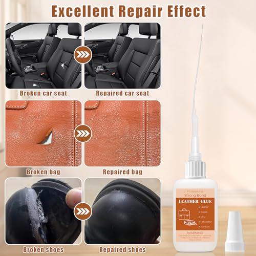 50g Leather Glue Adhesive, Permanent Washable Clear Special Fabric Glue Strong Bonding Clear Super Glue for Leather, Shoes, Wallets, Furniture - style: 50g Leather Glue