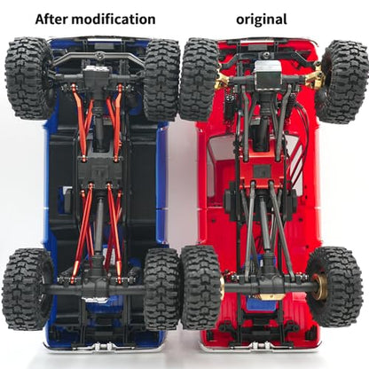 High Clearance Links Set Linkage Upgrades for TRX4M K10 1/18th RC Crawler Car Parts (Red) - color: Red