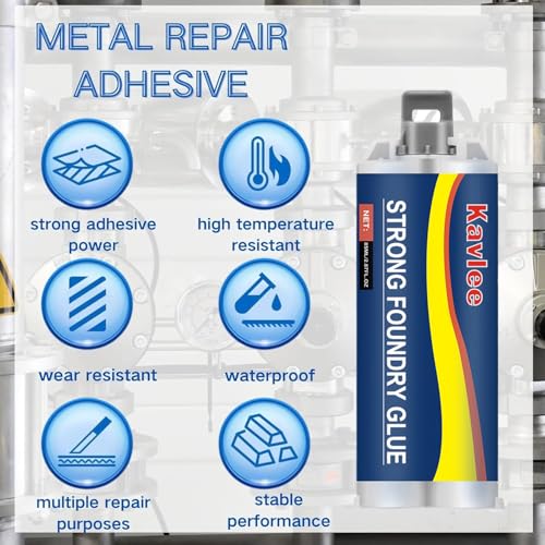 Strong Foundry Glue, High Temperature Resistant Casting Repair, Metal Repair Glue, Premium Liquid Welding Filler for Metal Defects and Repairs (2Kit) - color: 2Kit