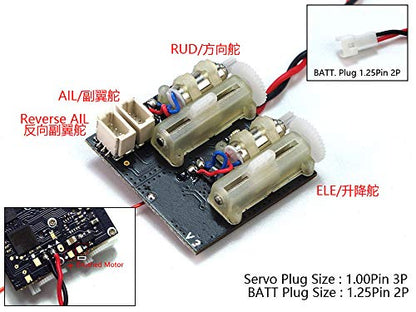 2.4G 4CH/5CH/6CH/7CH Mini Receiver Support DSM2/ DSMX Protocol Built-in Brushed /Brushless ESC Regulator (RX244)
