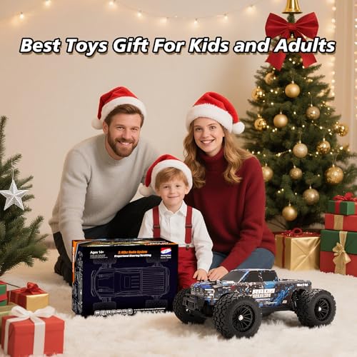HAIBOXING RC Cars 1/18 Scale 4WD Off-Road Monster Trucks with 36+KM/H High Speed, 2.4 GHz Remote-Controlled Electric All Terrain Waterproof Vehicles with Rechargeable Battery for Kids and Adults RTR