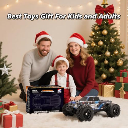 HAIBOXING RC Cars 1/18 Scale 4WD Off-Road Monster Trucks with 36+KM/H High Speed, 2.4 GHz Remote-Controlled Electric All Terrain Waterproof Vehicles with Rechargeable Battery for Kids and Adults RTR