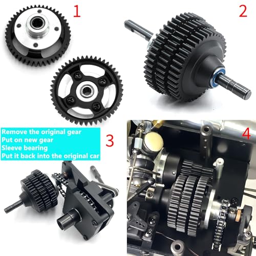 Steel 3 Speed Gear Metal Clutch Set for Kyosho Mad Force Kruiser | Nitro Crusher FO-XX USA-1 1/8 RC Car Upgrade Parts(40T/43T/46T)