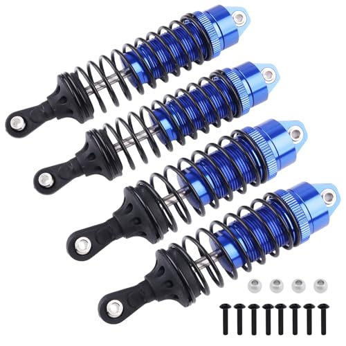 HobbyPark RC Shocks for 1/10 Traxxas Slash 4x4 Hoss Rustler Stampede Bandit VXL Nitro Shock Absorber Damper Set Upgrades Parts Replace of 5862 (Blue)