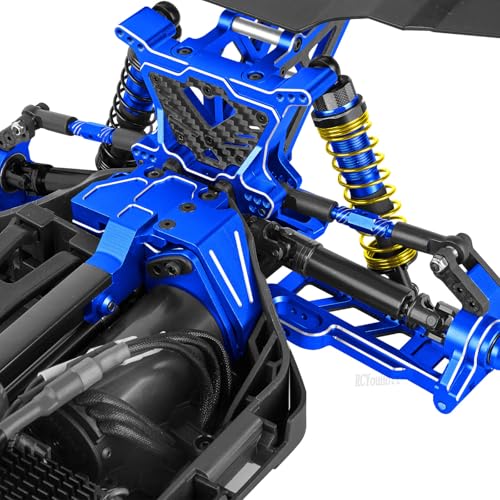 RC Aluminum Turnbuckles Camber Links Upgrades Part for 1/10 Slash/Rustler/Stampede/Hoss,1/8 Jato 4X4 4WD VXL,Turnbuckles Camber Links Hops Up,Navy Blue (#9027#9028#9029) - color: Navy Blue-(for 1/10）