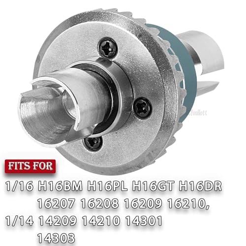 RC Front & Rear Differential Input Gear Kit Upgrades Part for 1/16 H16BM H16PL H16GT H16DR 16207 16208 16209 16210,1/14 14209 14210 14301 14303 Diff,Titanium - color: Titanium-(2pcs）
