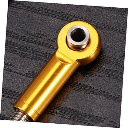 Toddmomy 6pcs Adjustable Turnbuckle Rod Kit Rod Links for Rc Truck CNC Machined Easy to Install - color: Yellow