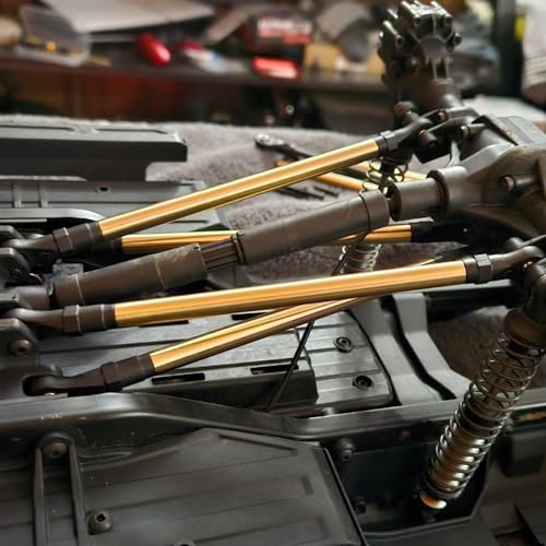 MOHERO Brass Metal Steering & Suspension Linkage Kit Upgrade Parts for 1/10 RC TRX-4 TRX4 Car Pack of 10