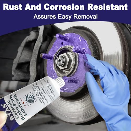 BTAS Brake Grease for Brake Parts Lubricant,Caliper Sliding Pin and Pad Lube,Silicone Brake Grease of High Temp Synthetic Ceramic 1oz - size: 1 oz