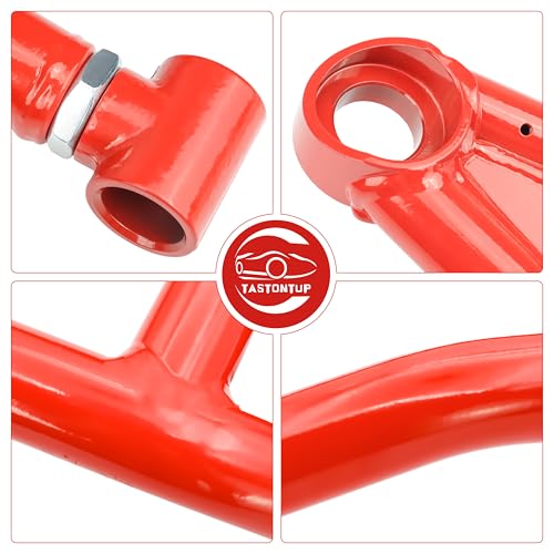 Front Upper & Lower A-Arms for 64" Can-Am Maverick X3 2017+ | 1.5" High Clearance Heavy-Duty 1.25" Steel Suspension Control Arm Kit, Fits X DS / X RC / X MR / MAX Models, Red - size: For 64" Can-Am, style: Front