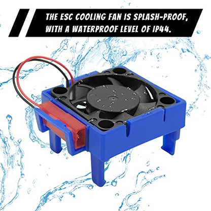 GLOBACT VXL-3s ESC Cooling Fan for 1/10 Traxxas Slash Stampede Rustler 4X4 | Replace 3340