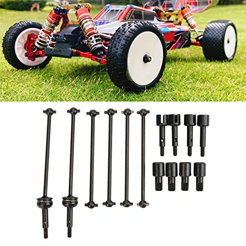 RC CVD Drive Shaft Set, Durable Dogbone Axle Replacement, RC Car Wheel Stub Axle Cup for Off-Road Racing Hobbyists and Model 144001 124018 124019 Enthusiasts