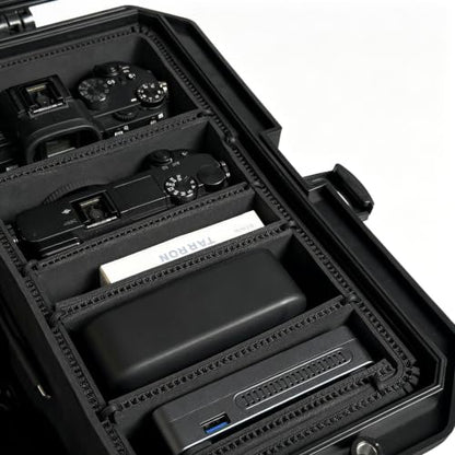 DIY Divider System for 6" Depth Cases – Adjustable Panel Kit with U-Pin Connectors & Premium Cutting Tool, Fits Pelican 1615 - color: Black-01