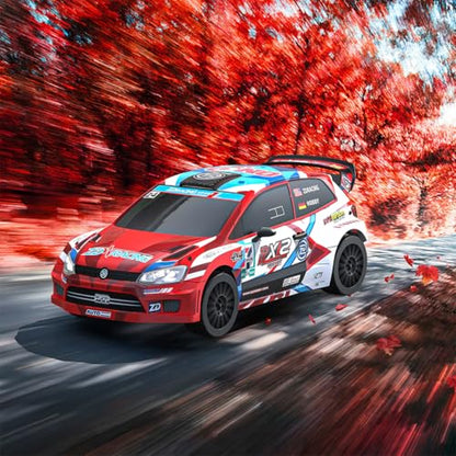 RC Rally Car, ZD Racing RX12 1/12 Scale 4WD Brushless Rally Car with Alloy Suspension, Idea Vehicle Gift for Adults and Teens (Red) - color: Red