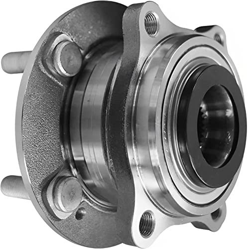 Detroit Axle - 2.4L Front 2pc Wheel Bearing Hub Kit for 15-18 | Hyundai Sonata, Wheel Bearing & Hub Passenger Side CV Axle 2015-2018 [Vin Code F, Automatic Transmission] Replacement - size: 2WX4200131/Pair