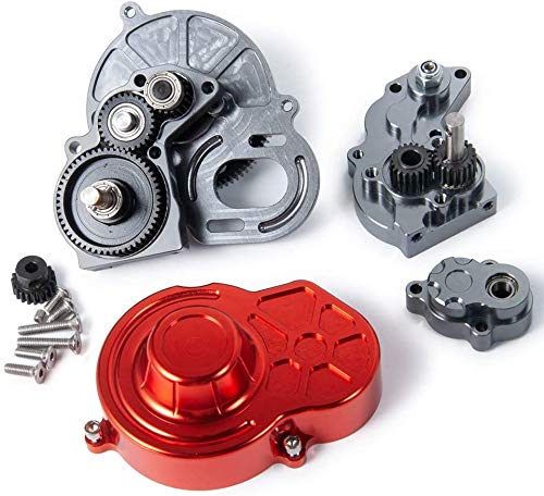 RC Metal Reverse Transmission Gearbox for 1/10 RC Crawler Car Axial SCX10 90027 SCX10 II 90046 Wraith Upgrade Parts