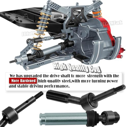 RC Upgrades Part for 1/10 Slash 2WD (VXL),A-Arm,Shock Absorber,Drive Shaft,Caster Block,Steering Blocks,Stub Axle Carriers,Steering Bellcranks,Links,Shock Tower,Front Bulkhead,Titanium - color: Titanium - (Upgrades)
