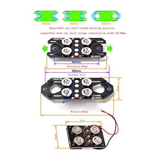 Professional Magnet Power Supply Body Post Universal Magnet Car Shell Column for T4 RC4WD UDR D90 1/10 RC Cars #GAX0146