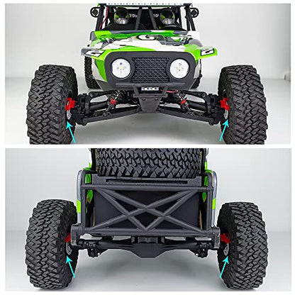 4Pcs RC Wheel Hex Adapter Extenders +15mm for 1/10 Hammer Rey, Lasernut U4 Rock Truck RC Buggy Car