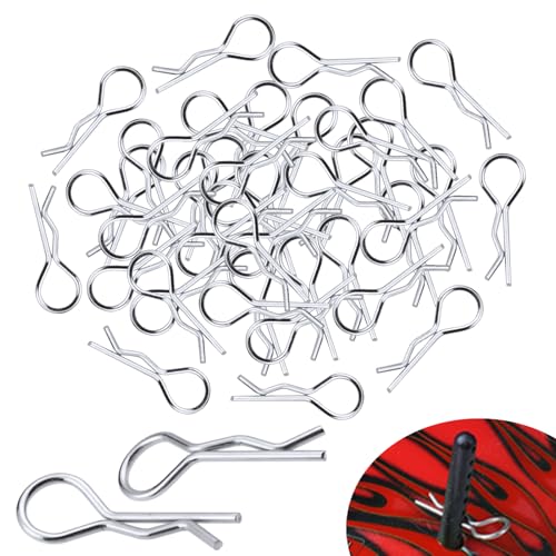 100PCS Universal RC Body Clips Pins for All 1/8 1/10 1/12 Scale Redcat HPI Himoto HSP Exceed RC Car Crawler Truck Buggy Shell Replacement Parts
