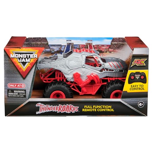 Monster Jam, Official ThunderROARus Remote Control Monster Truck, 1:24 Scale, 2.4 GHz, Kids Toys for Boys and Girls Ages 4 and up