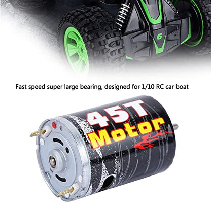 540 Brushed Motor Spare Part Accessory for 1/10 RC Car Boat Model, High - Purity Copper Windings with Super Large Bearing, Precisely Balanced Rotor for Stable Performance (M540-45T) - size: M540-45T