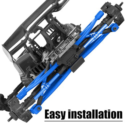 RC Adjustable Turnbuckles Links Upgrades Parts for 1/16 Mini E-Revo Summit Truck RC Car.Aluminum Front Rear Adjustable Turnbuckles Camber Links Toe Link Hops Up,Navy Blue - color: Navy Blue(for 1/16)
