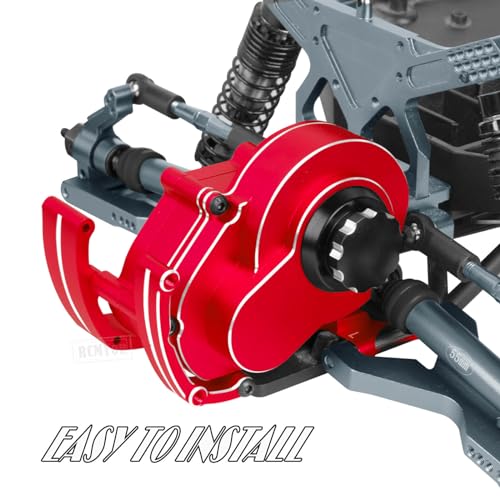 Aluminum Transmission Gearbox & Drive Shaft Axles Upgrades Part for 1/10 Slash 2WD(VXL),Stampede 2WD(VXL) 2WD,Rustler 2WD(VXL),Red - color: Red - (Transmission Gearbox & Drive Shaft)