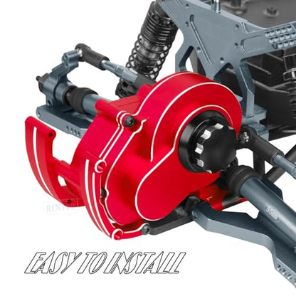 Aluminum Transmission Gearbox & Drive Shaft Axles Upgrades Part for 1/10 Slash 2WD(VXL),Stampede 2WD(VXL) 2WD,Rustler 2WD(VXL),Red - color: Red - (Transmission Gearbox & Drive Shaft)