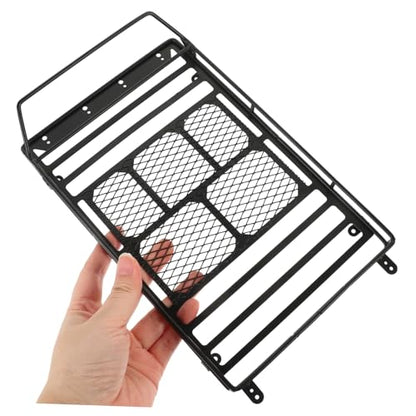 Car Roof Luggage Bracket for Crawler Cargo Holder Rack Lightweight Design for Simulation Accessories Fit for Rc Vehicles Black Finish - size: 22.8X14.1cm