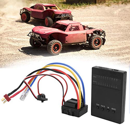 Brushed ESC, Convenient 1/10 ESC Program Card Easy to Installation Waterproof for Car Model(Default)
