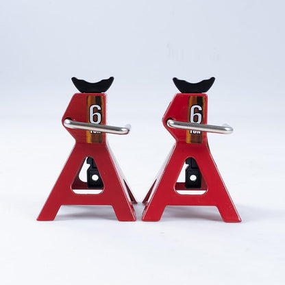 FMS Simulation Micro Scale Model Lifting Jack (2pcs) for SCX10 D90 CC01 TRX4 FCX10 1/8 1/6 1/10 RC Car Decoration Fake Props Accessory for RC Crawler Car - style: Lifting Jack