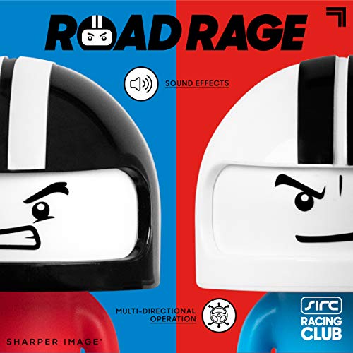Sharper Image Road Rage Remote Control Cars, Mini RC Speed Ejector Bumper Cars, 2 Player Head to Head Battle Game with Ejecting Drivers, Sounds & Lights, Fun Indoor Kids Toys for Ages 6 and Up