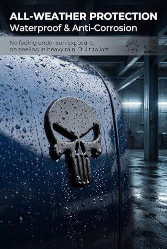 2 PCS Car Decals, 3D Metallic Sheen Badge Patch, Waterproof Personalized Scratch Decoration Stickers, Universal for Most Cars (Black)