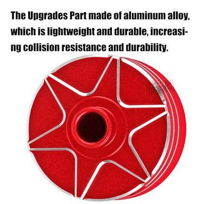RC Upgrades Part for 1/8 Kraton/Outcast/Talion 6S BLX EXB,Notorious 6S BLX,1/7 Mojave 6S BLX EXB,BigRock/Fireteam 6S BLX,Aluminum Diff Case Differential Carrier,Replace #ARA310983 Red - color: Red(for 1/7 1/8)